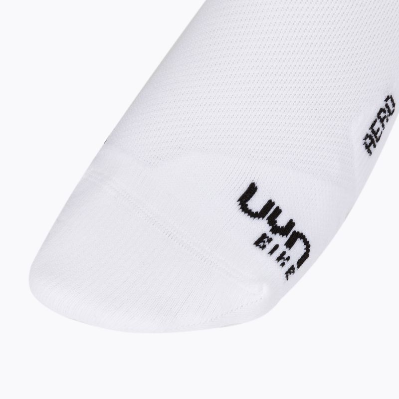 Calze da ciclismo da uomo UYN Aero bianco/nero 3