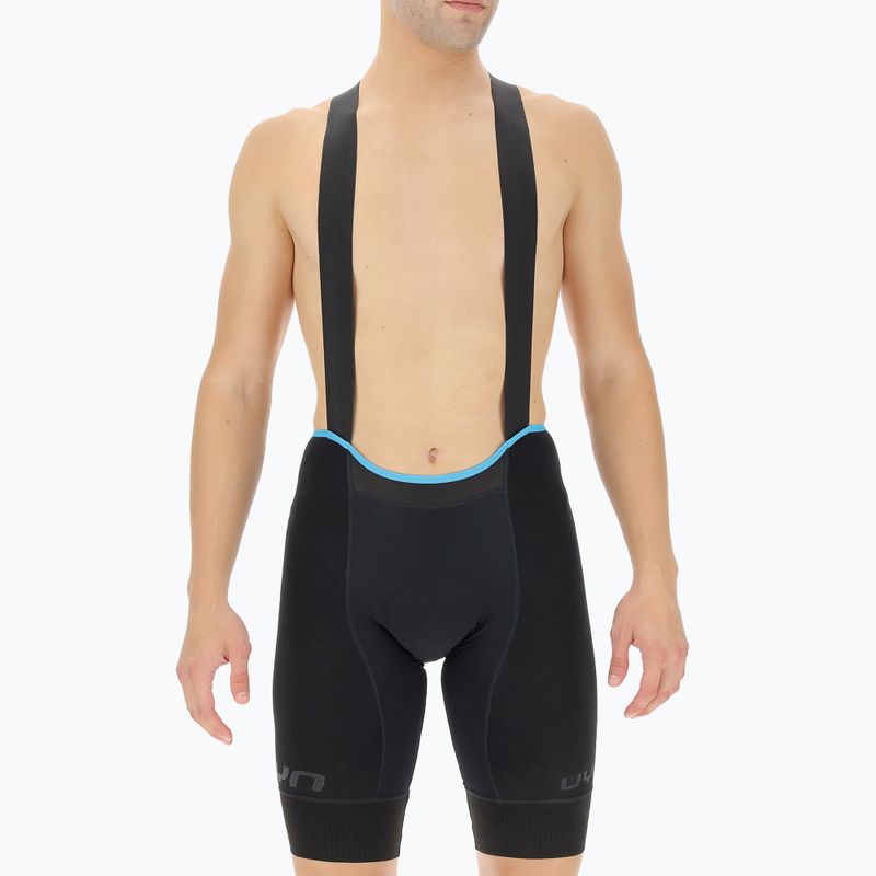 Pantaloncini da ciclismo UYN Racefast da uomo, nero/nero 5