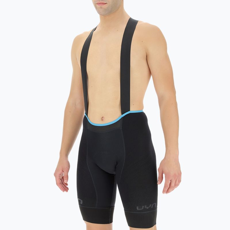 Pantaloncini da ciclismo UYN Racefast da uomo, nero/nero 6