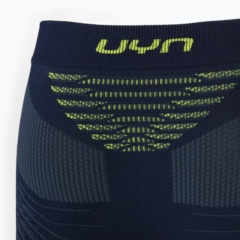 Pantaloni termici attivi da uomo UYN Resilyon Ue UW Medium blu scuro/giallo 3