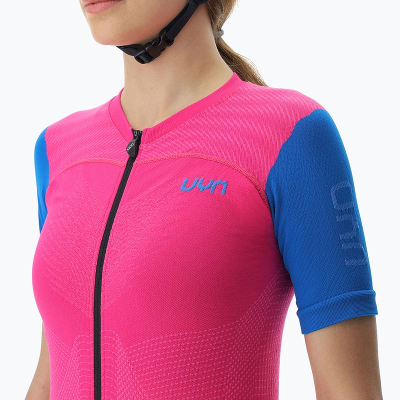 Maglia ciclismo donna UYN Garda magenta/ciano 3