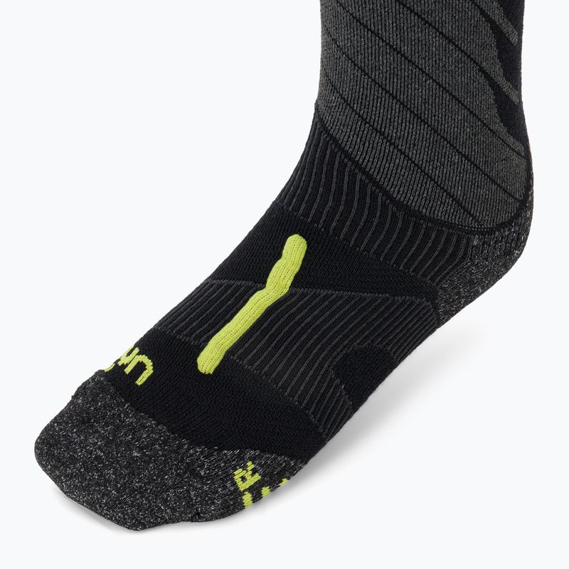Calze da sci UYN Ski One Merino nero/lime da uomo 3