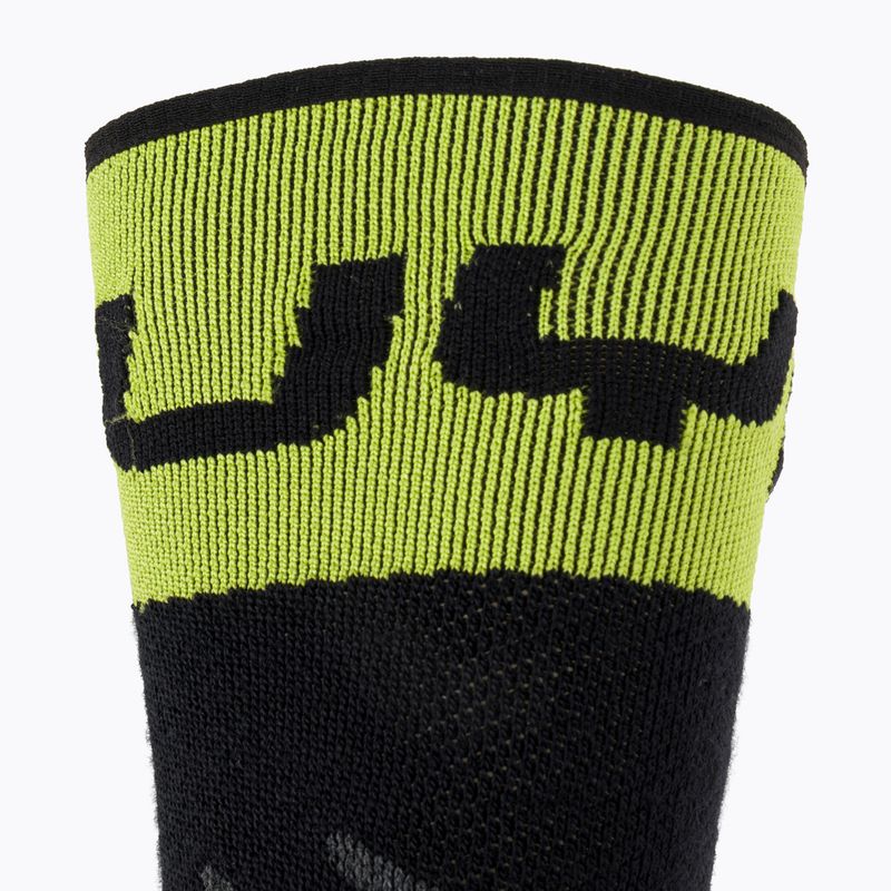 Calze da sci UYN Ski One Merino nero/lime da uomo 4