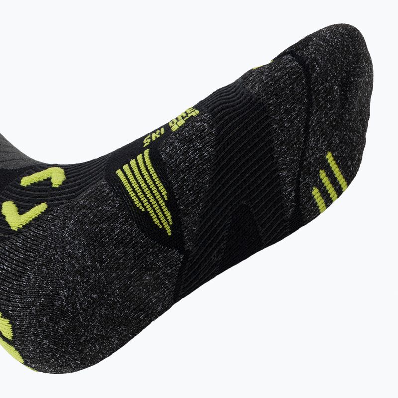 Calze da sci UYN Ski One Merino nero/lime da uomo 5