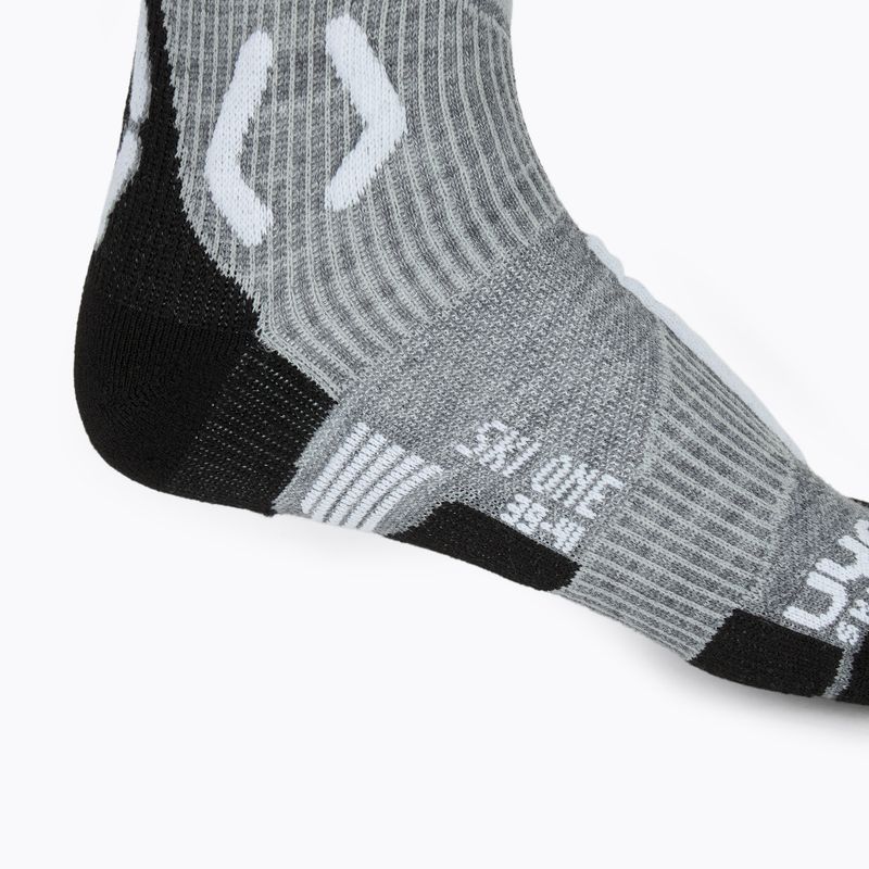 Calze da sci uomo UYN Ski One Merino grey melange/white 4