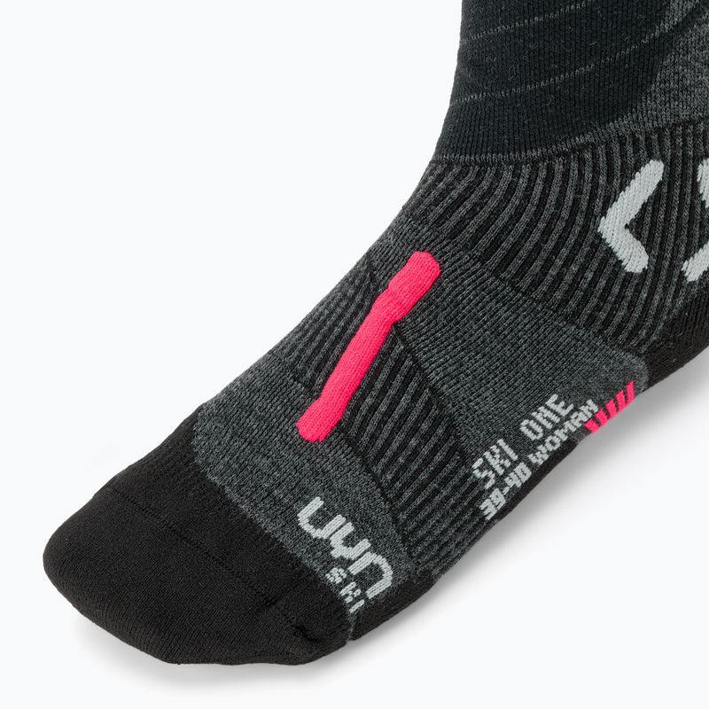 Calze da sci uomo UYN Ski One Merino anthracite/pink 3