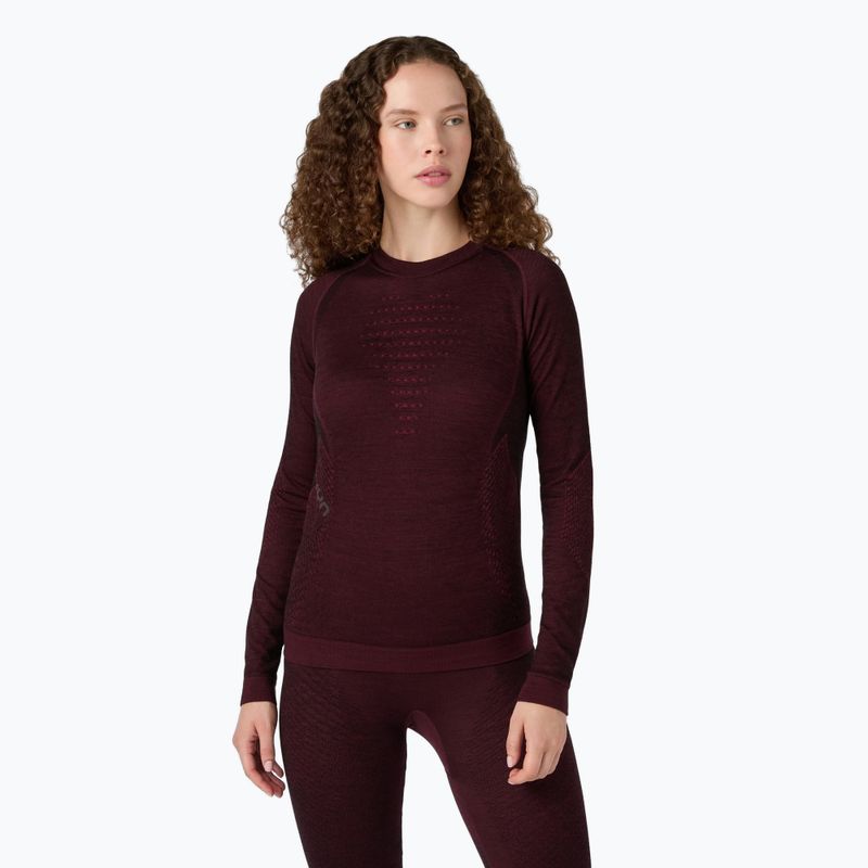 Maglia termica a manica lunga da donna UYN Fusyon Biotech Windsor Wine 3