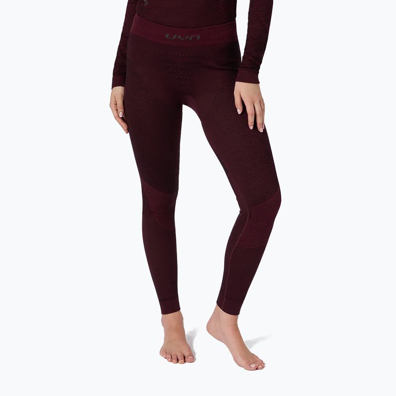 Pantaloni termici donna UYN Fusyon Biotech windsor wine 4