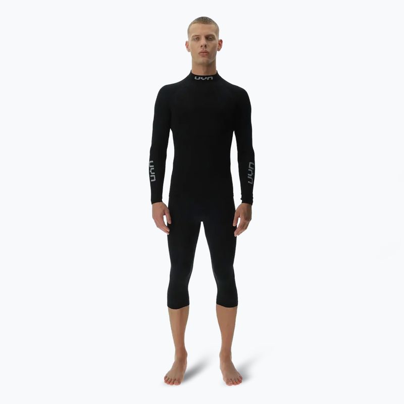 Maglia termica da uomo UYN Elevatyon Biomorph LS Turtle Neck black 2