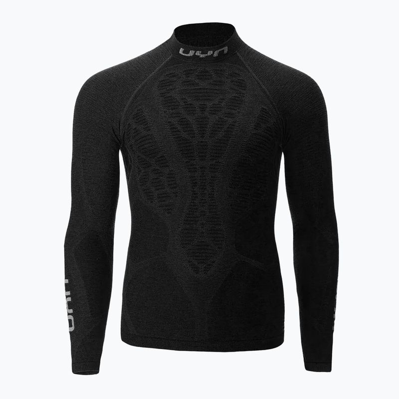 Maglia termica da uomo UYN Elevatyon Biomorph LS Turtle Neck black 7