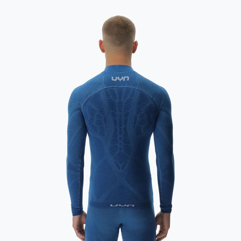 Maglia termica da uomo UYN Elevatyon Biomorph Turtle Neck blue atoll 3