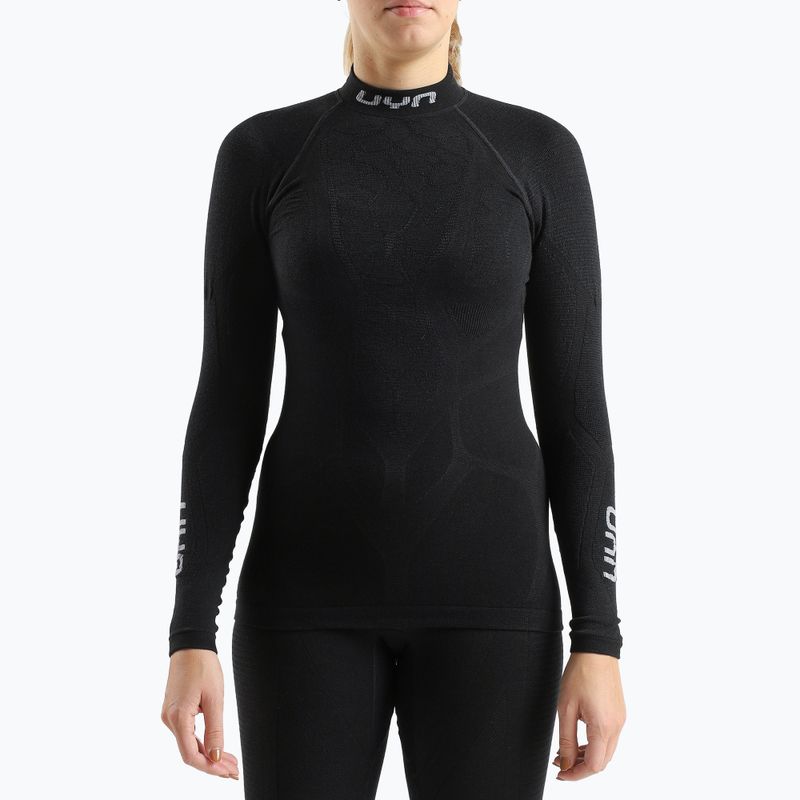 Maglia termica da donna a manica lunga UYN Elevation Biomorph Turtle Neck black 4