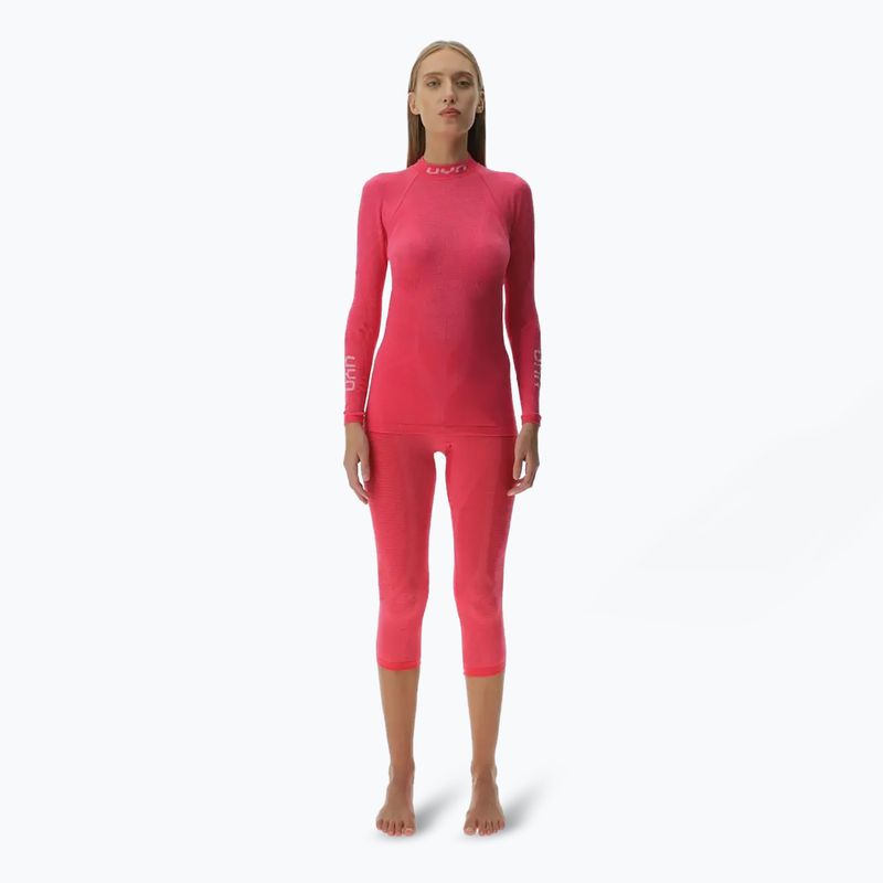 Maglia termica da donna UYN Elevation Biomorph LS Turtle Neck pink yarrow 2