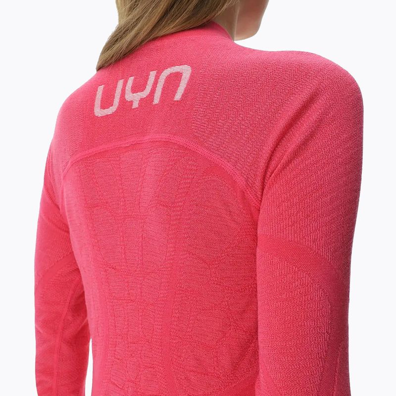 Maglia termica da donna UYN Elevation Biomorph LS Turtle Neck pink yarrow 6