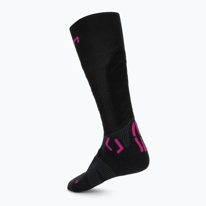 Calze da sci da donna UYN Ski Touring One Bio nero/rosa yarrow 2