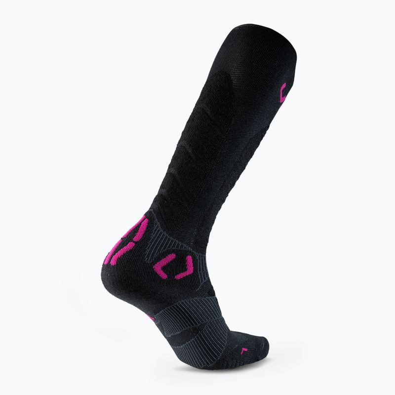 Calze da sci da donna UYN Ski Touring One Bio nero/rosa yarrow 6