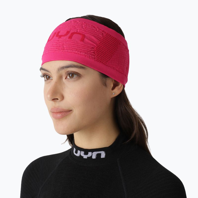 Fascia per la testa Uyn Parietal Biomorph pink yarrow 3