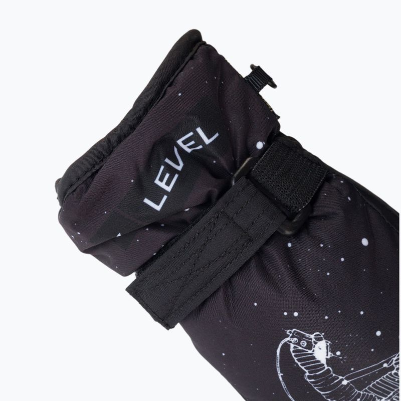 Guanto da sci Level Junior Mitt nero/bianco per bambini 4