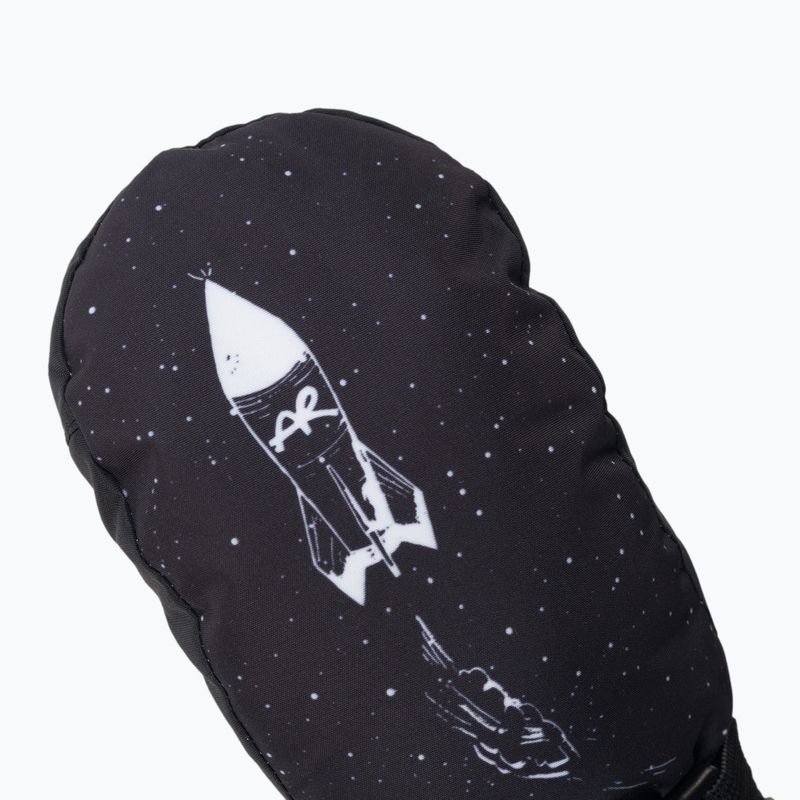 Guanto da sci Level Junior Mitt nero/bianco per bambini 5