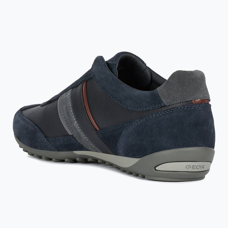 Geox Wells - scarpe da uomo, navy e bordeaux 10
