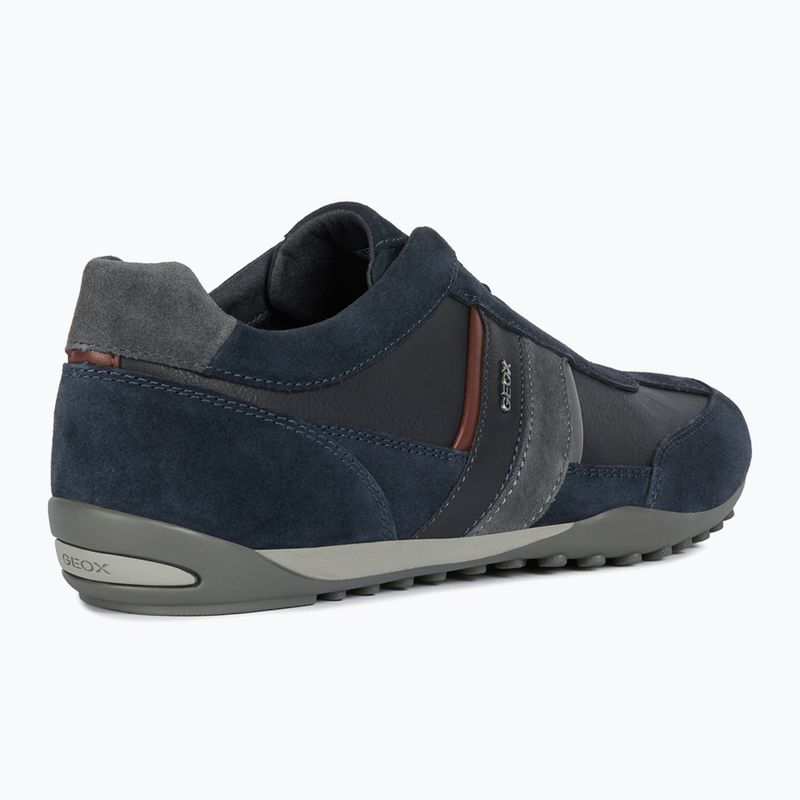 Geox Wells - scarpe da uomo, navy e bordeaux 11