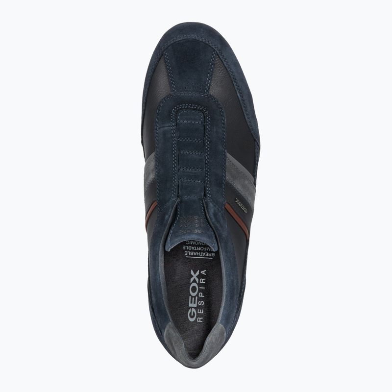 Geox Wells - scarpe da uomo, navy e bordeaux 12