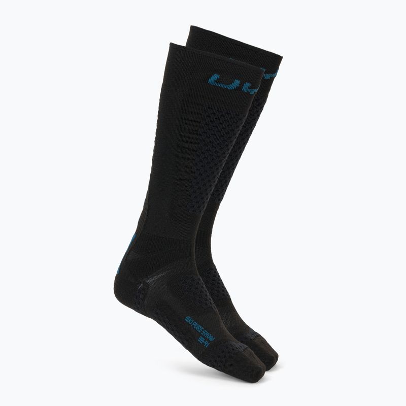 Calze da sci donna UYN One Pure Snow black/blue