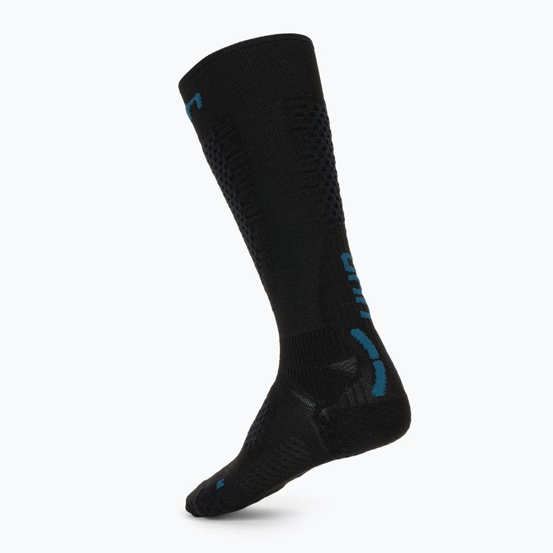 Calze da sci donna UYN One Pure Snow black/blue 2
