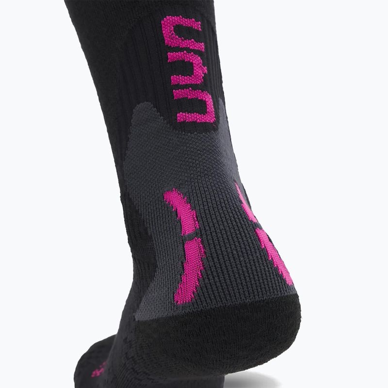 Calze da sci donna UYN Ski One Alpine Merino black/pink 7
