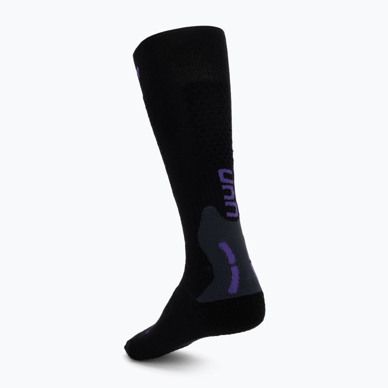 Calze da sci da donna UYN Ski One Alpine Merino Socks black/violet 2