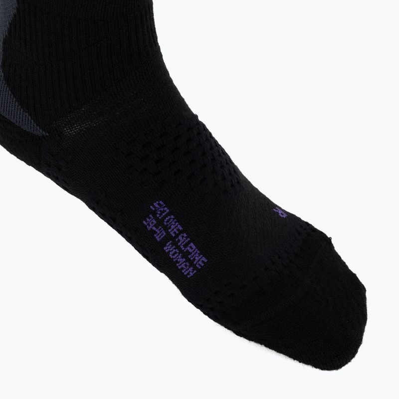 Calze da sci da donna UYN Ski One Alpine Merino Socks black/violet 3