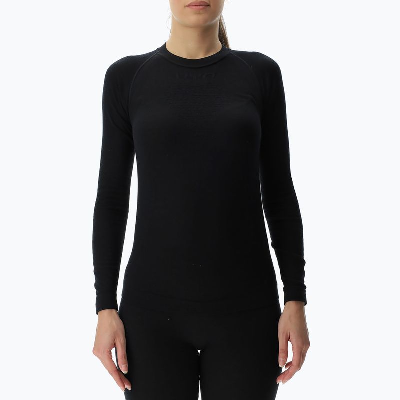 Felpa termica donna UYN Fusyon Biotech np black 5