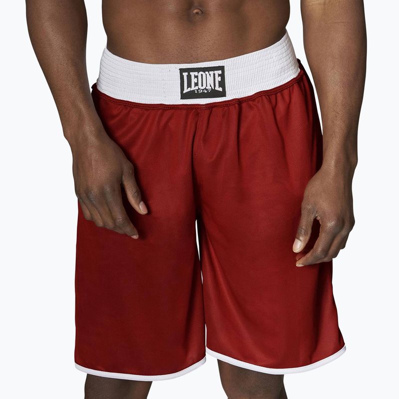 Pantaloncini da boxe double face LEONE 1947 uomo blu/rosso 4