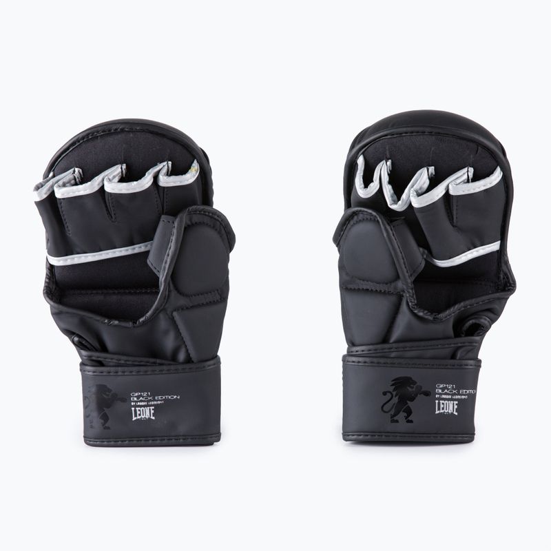 LEONE 1947 Black Edition Guanti da sparring MMA neri 4