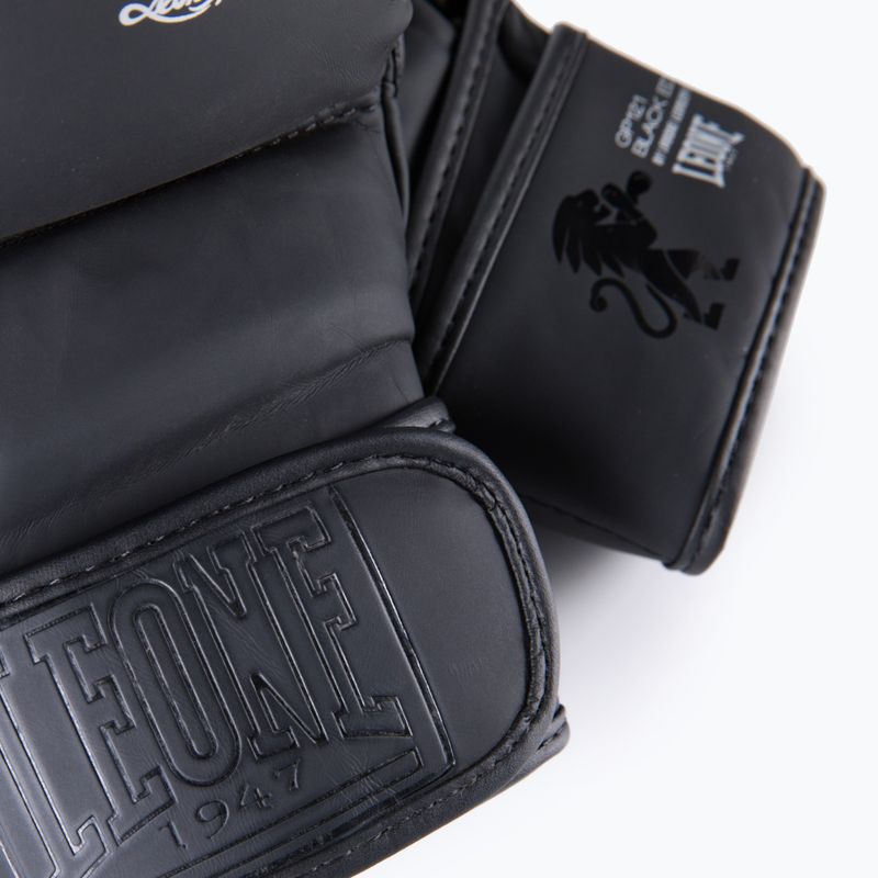 LEONE 1947 Black Edition Guanti da sparring MMA neri 5