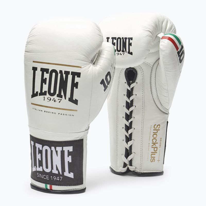 Guanti da boxe LEONE 1947 Shock Plus bianco