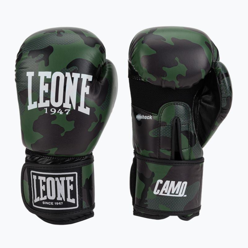 LEONE 1947 Guanti da boxe mimetici verde camo 3