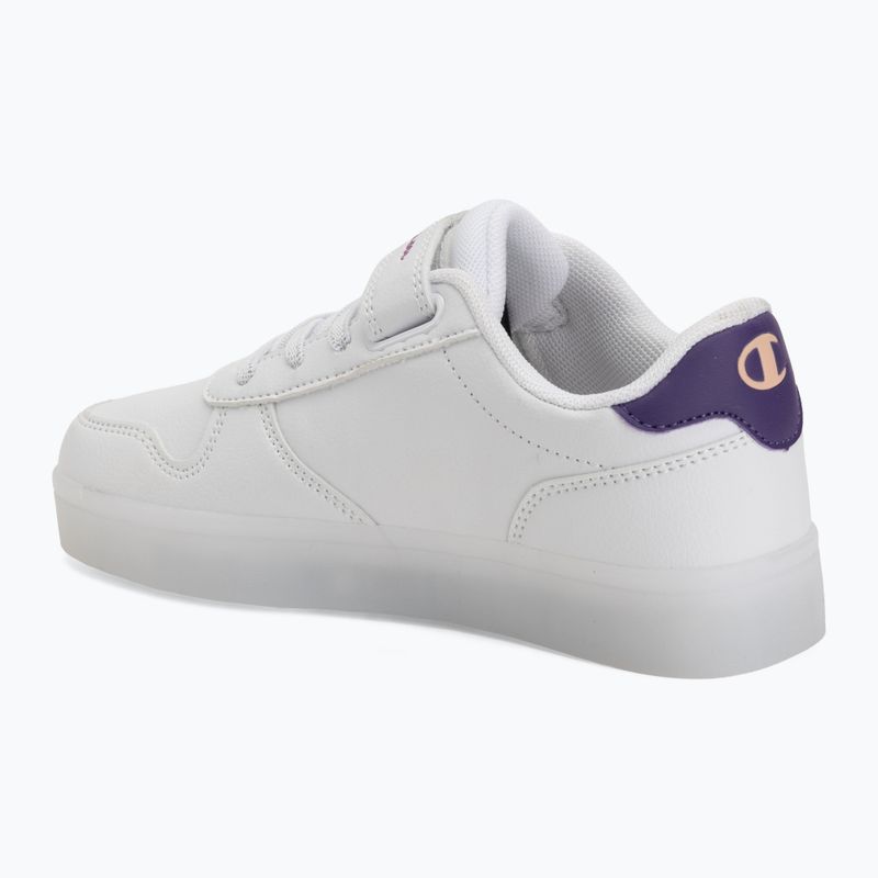 Scarpe per bambini Champion GLW G PS Low Cut white/purple 3