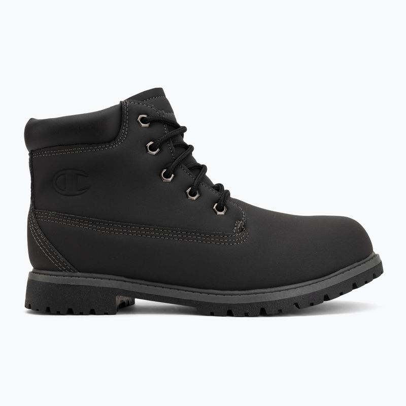 Scarpe per bambini Champion Upstate 3.0 GS Mid Cut triple black 2