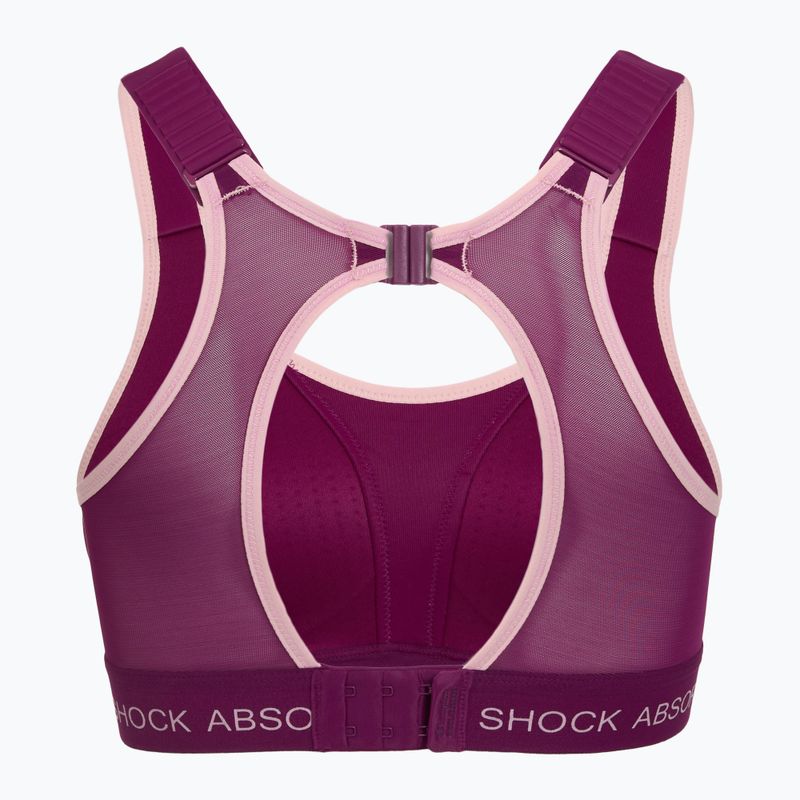 Reggiseno sportivo Shock Absorber Ultimate Run Bra Padded deep purple 2