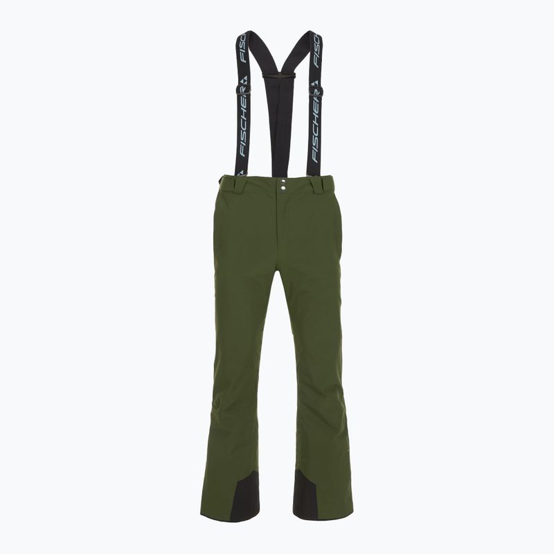 Pantaloni da sci da uomo Fischer Premier rifle verde 8