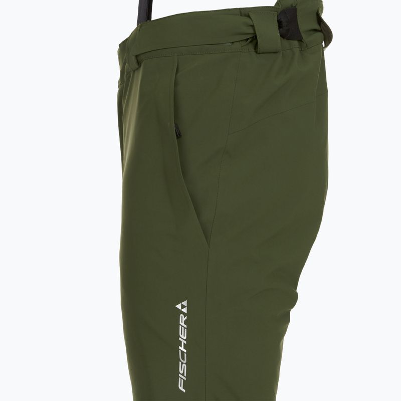 Pantaloni da sci da uomo Fischer Premier rifle verde 11