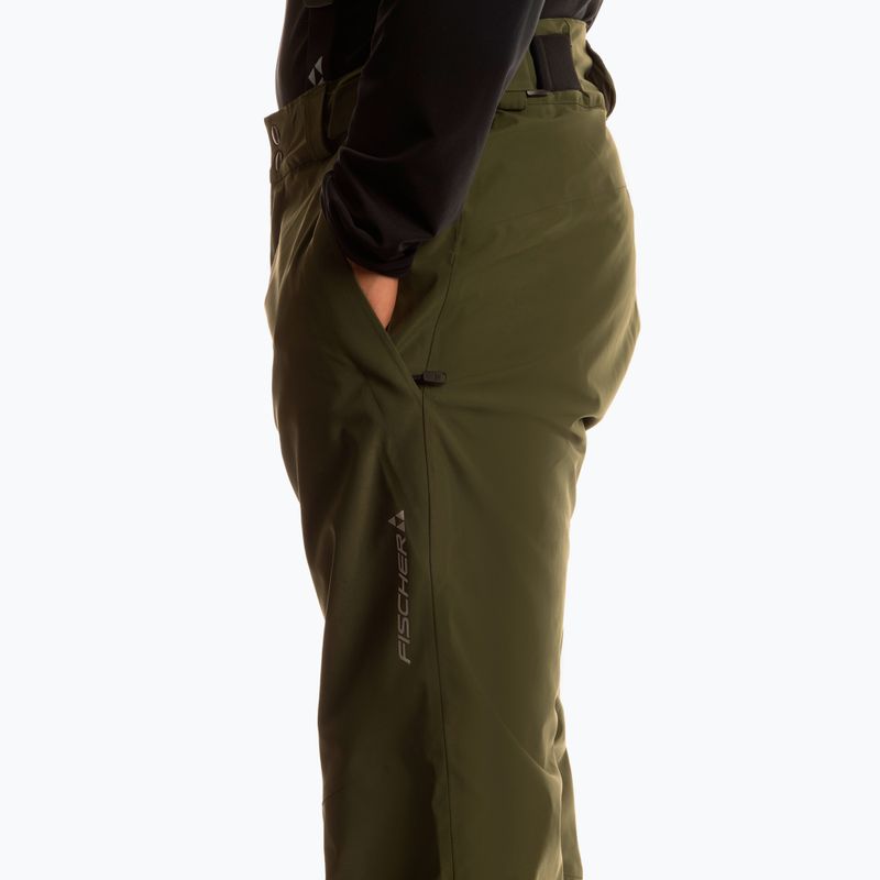 Pantaloni da sci da uomo Fischer Premier rifle verde 5