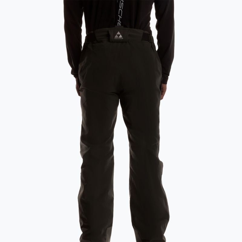 Pantaloni da sci da uomo Fischer Premier Full Zip nero 2