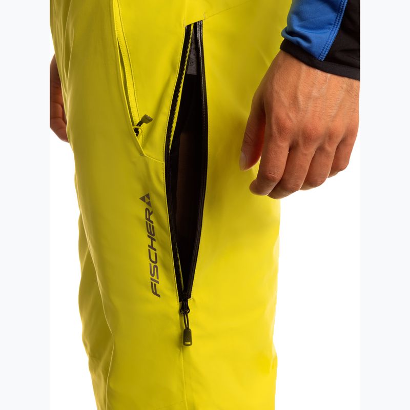 Pantaloni da sci da uomo Fischer RC4 fischer giallo 3