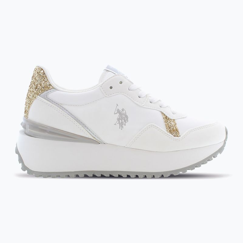 Scarpe da donna U.S. Polo Assn. BAYLE003C bianco/oro 8