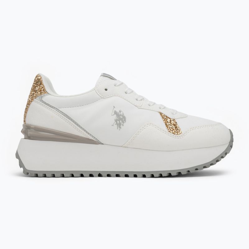 Scarpe da donna U.S. Polo Assn. BAYLE003C bianco/oro 2