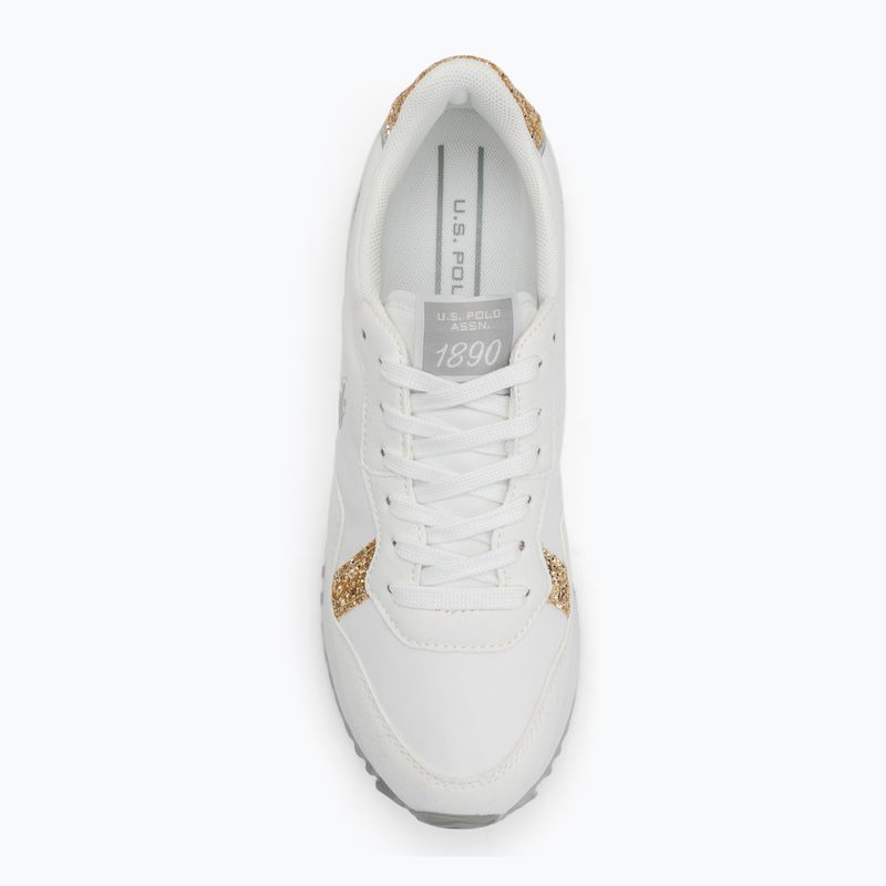 Scarpe da donna U.S. Polo Assn. BAYLE003C bianco/oro 5
