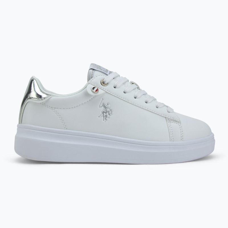 Scarpe da donna U.S. Polo Assn. CODY011 bianco/argento 2