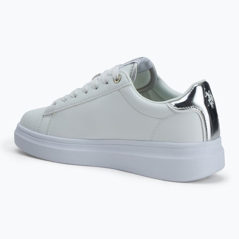 Scarpe da donna U.S. Polo Assn. CODY011 bianco/argento 3